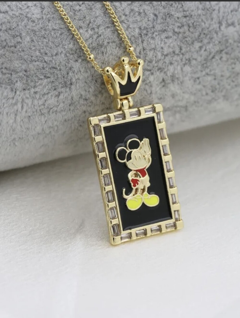 DisneyโMickeyโMouseโGoldโPlated Necklace